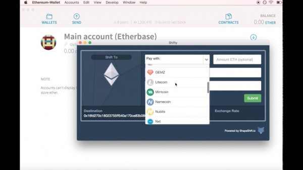 Ethereum-Wallet — официальный кошелек